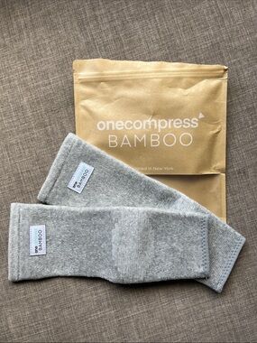 One Compress Bamboo Compression Foot Sleeves Gray-S